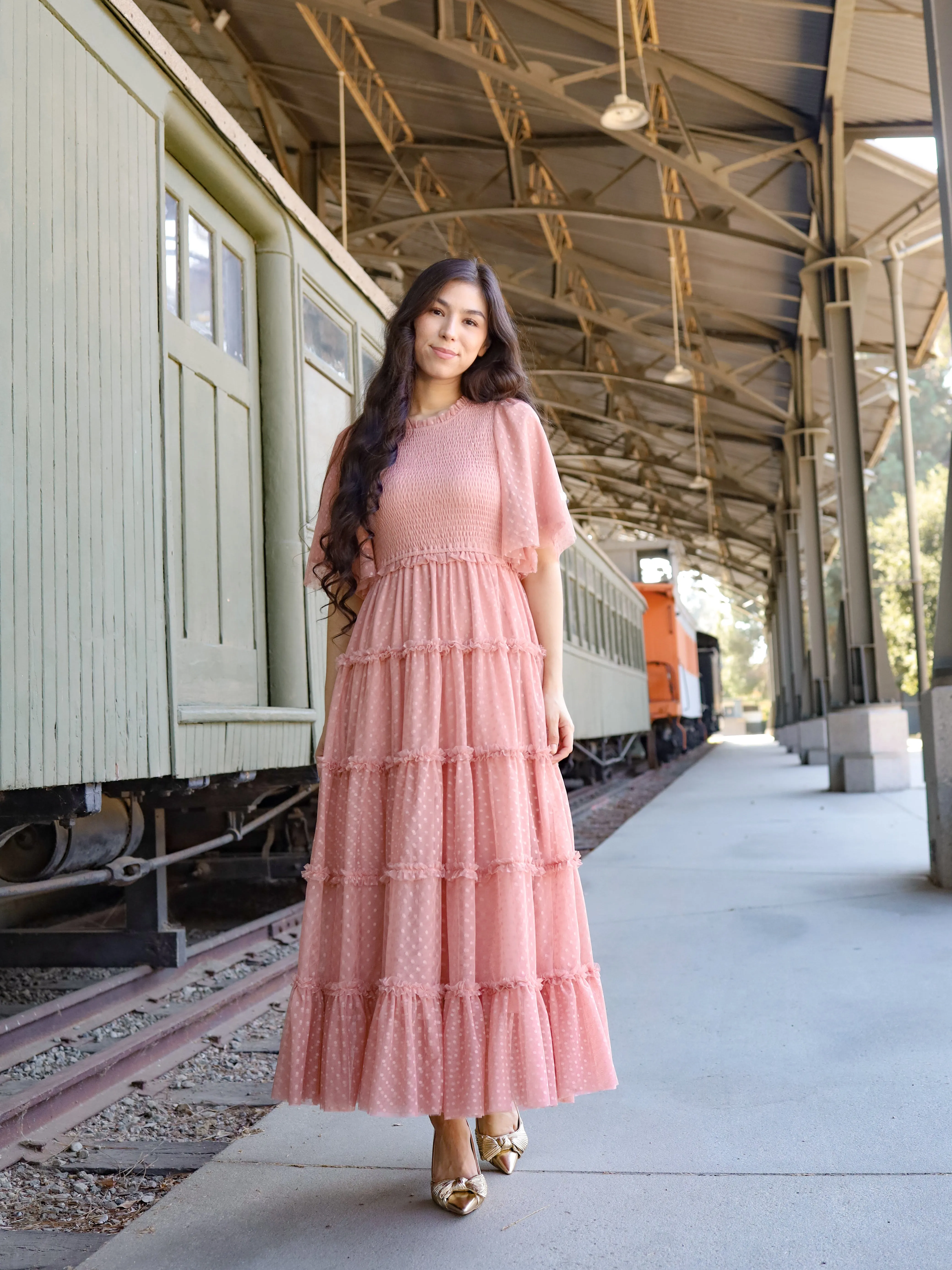 Vintage Romance Dress - Rose