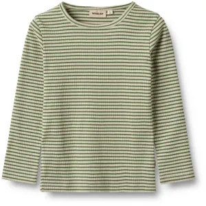 Wheat Elm Green Stripe Blouse Stig