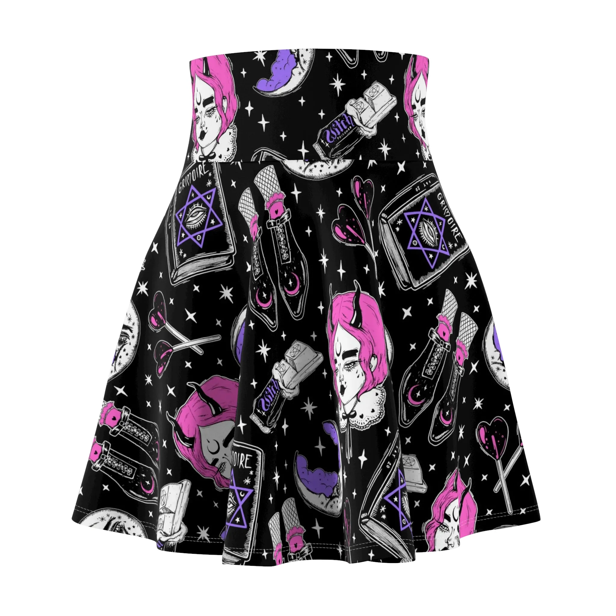 Witchy Grimoire Skater Skirt