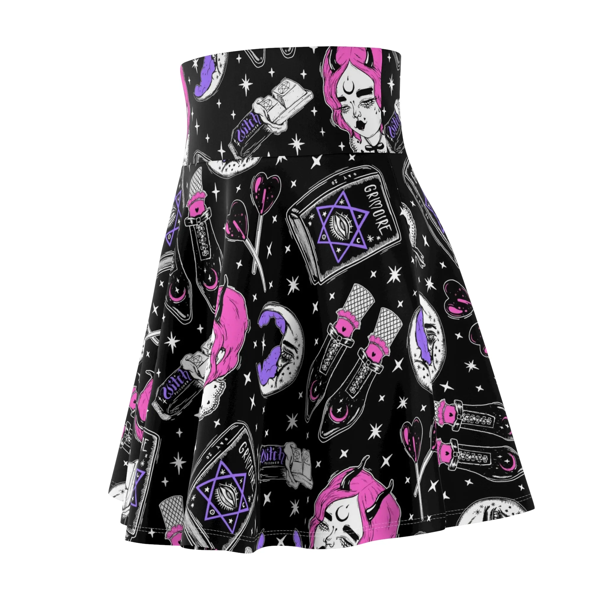 Witchy Grimoire Skater Skirt