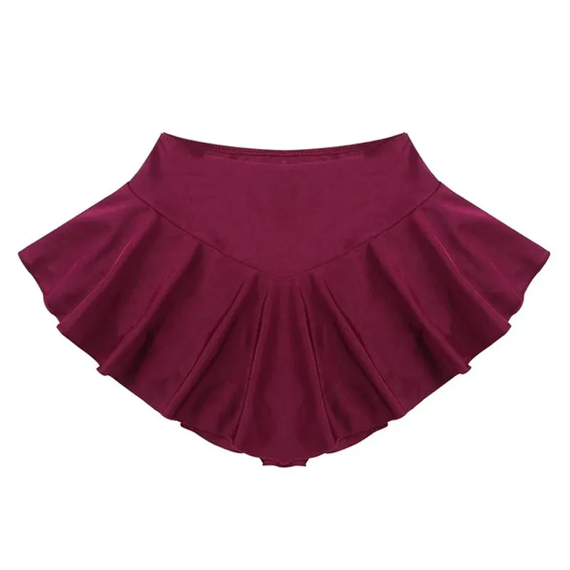 Women Fashion Skirts High Waist Pleated Mini Skater