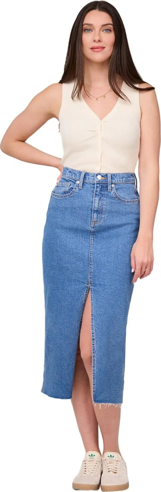 Yoga Jeans High Waist Denim Skirt