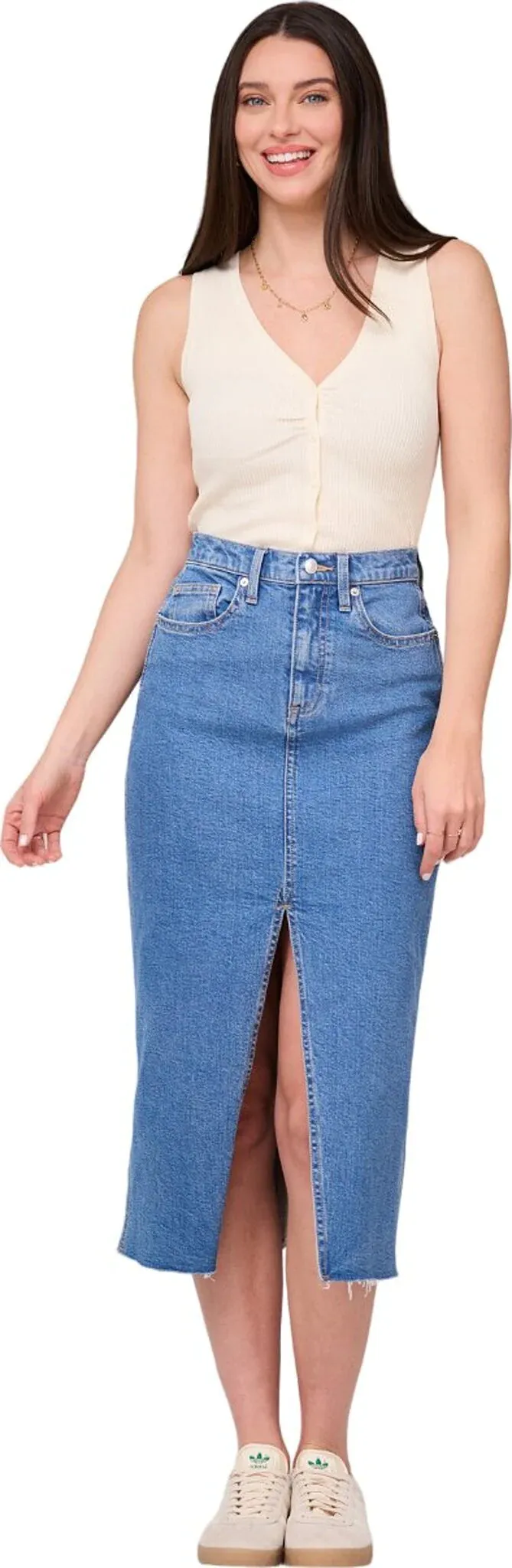 Yoga Jeans High Waist Denim Skirt